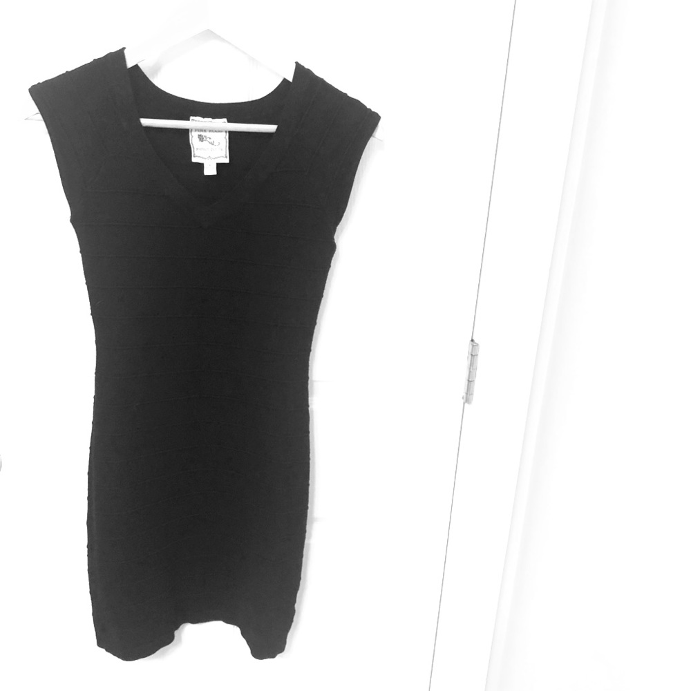 Sweet little black dress - perfect with boots!